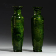 大叶金丝楠木将军花瓶摆件大叶桢楠阴沉木对瓶装饰中式工艺礼品