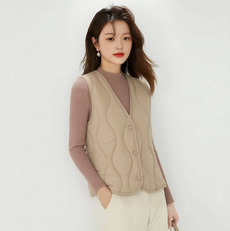 다운 조끼 여성 다운 재킷 조끼 90 다운 짧은 얇은 코트 여성 겉옷 라이트 럭셔리 가을, 겨울 플랫 호수 도매