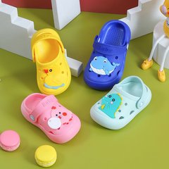 Children's Hole Shoes Summer Indoor Lightweight Caps Lock Cute Cartoon Baby Girls and Boys Cool Slippers Home