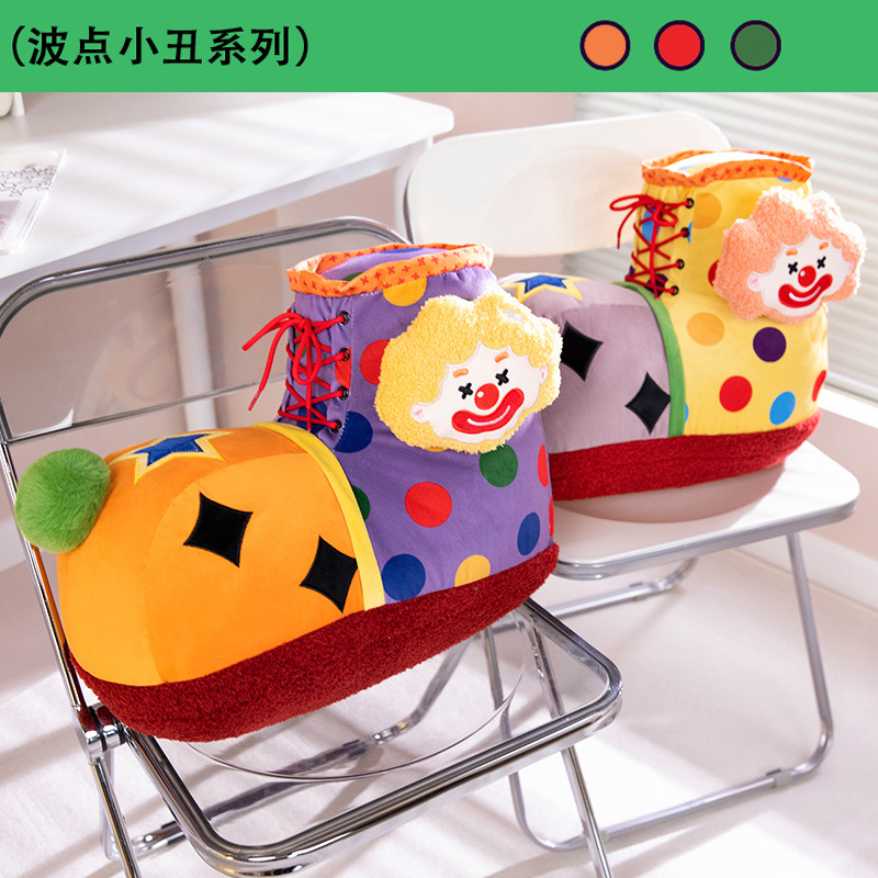 Cute payaso almohada bolígrafo almohada estudiante almohada de gran capacidad regalo de cumpleaños de caricatura payaso