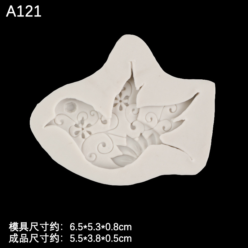 Paloma pájaro arco forma molde de silicona fondant cake chocolate DIY hornear epoxi Decoración