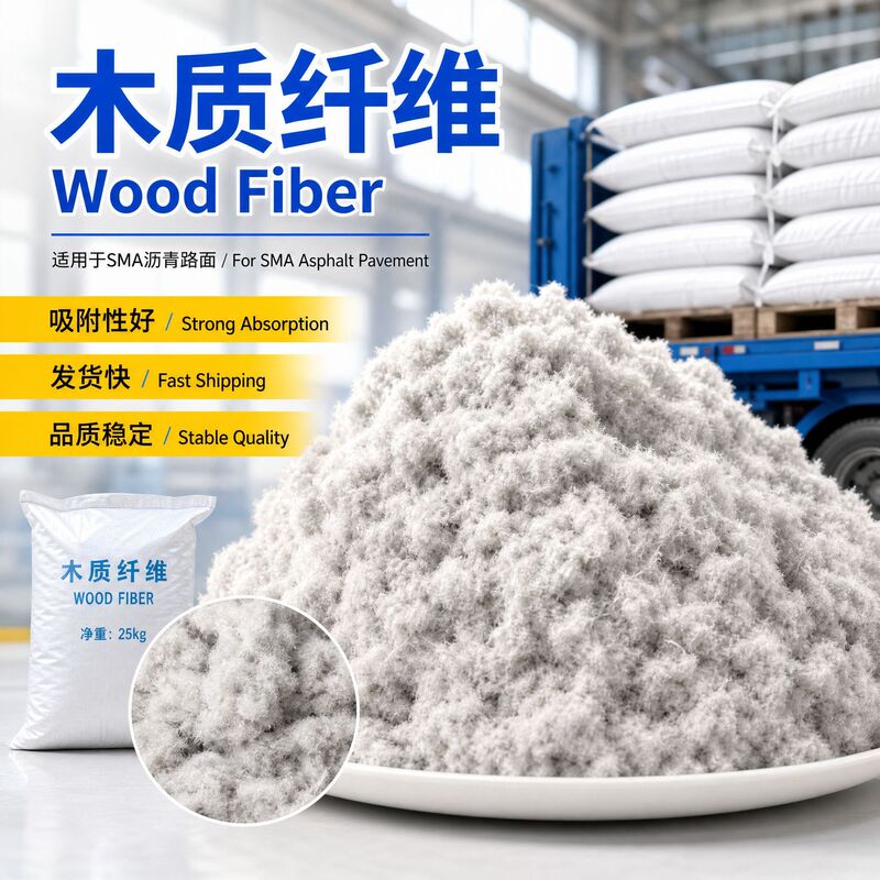 Supplying Sma Fluffy Wood Cellulose Fibers for Asphalt Pavements, Plant Fibers with Good Adsorption Properties, High Quality and Low Price Supplying Sma Fluffy Wood Cellulose Fibers for Asphalt Pavements, Plant Fibers with Good Adsorption Properties, High Quality and Low Price