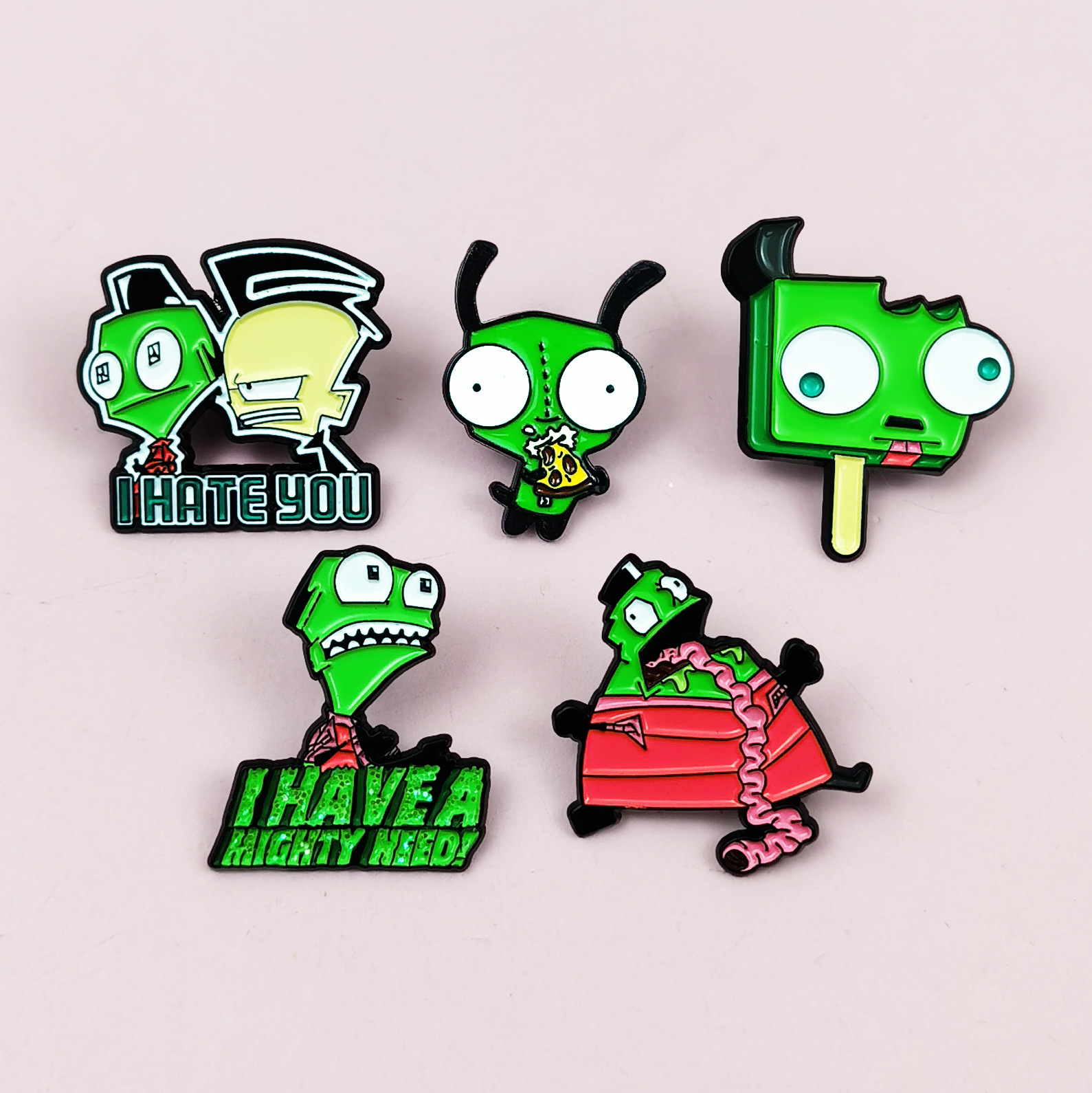 Broche de la serie de zombies de dibujos animados, estilo divertido, accesorios para niños, insignias, ropa linda, top, medalla de alfiler image 2