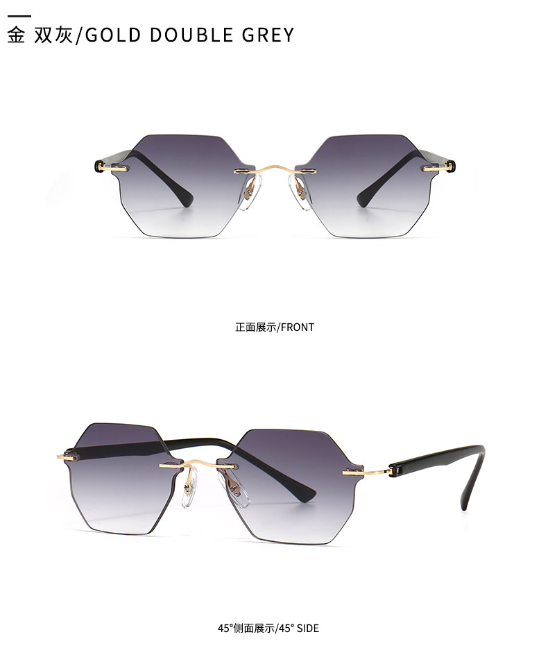 Classic Sunglasses European American Square Sunglasses Female display picture 3