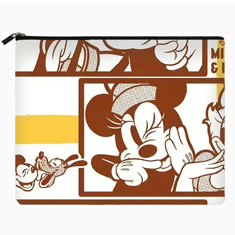 Bolsa de cosméticos transfronteriza de Amazon Impresión de doble cara Mickey Mouse Bolsa con cremallera de gran capacidad Bolsa de lavado al por mayor