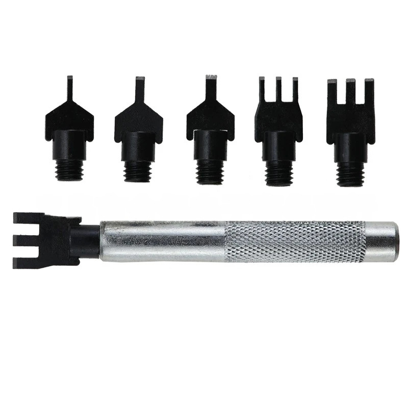 DIY cuero hecho a mano tallado forma herramienta aceite pluma sello cuchillo de corte punzonado