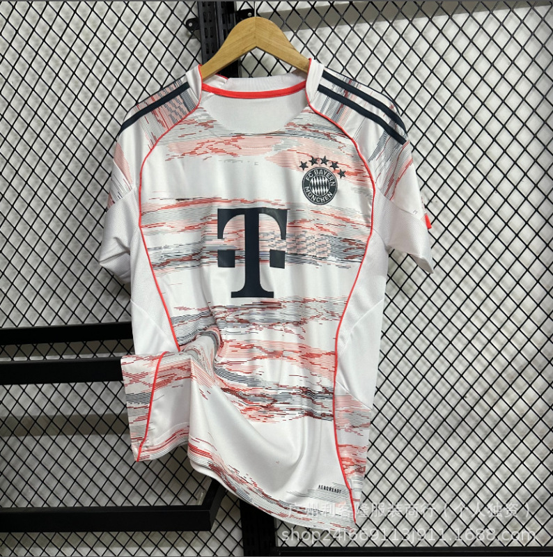 热门新款足球服拜仁球衣主客场纪念版短袖t恤厂家直销可印号跨境|undefined
