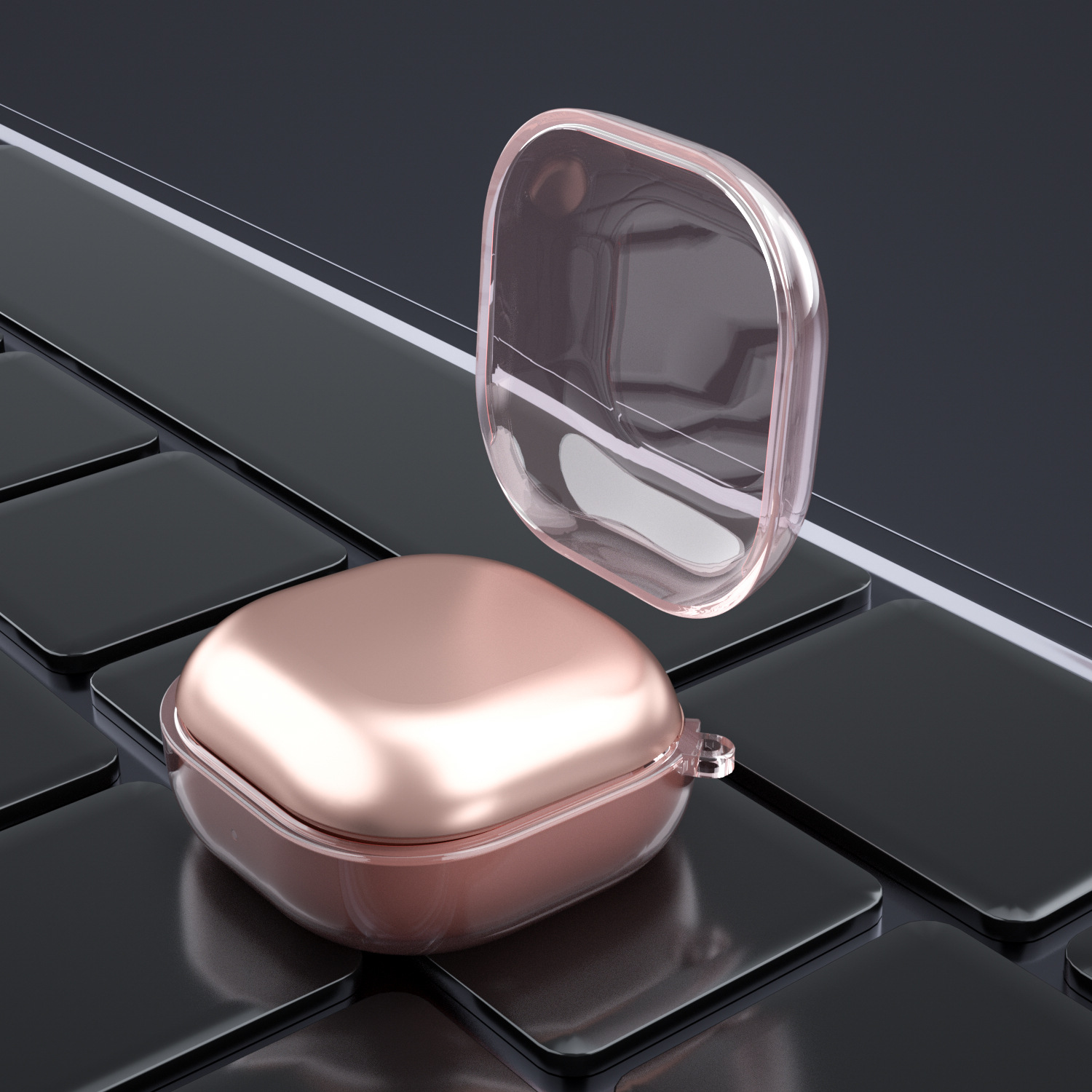 La funda protectora para Samsung Galaxy buds3 pro es adecuada para fundas para auriculares Buds3 FE/Buds2/live de alta transparencia.