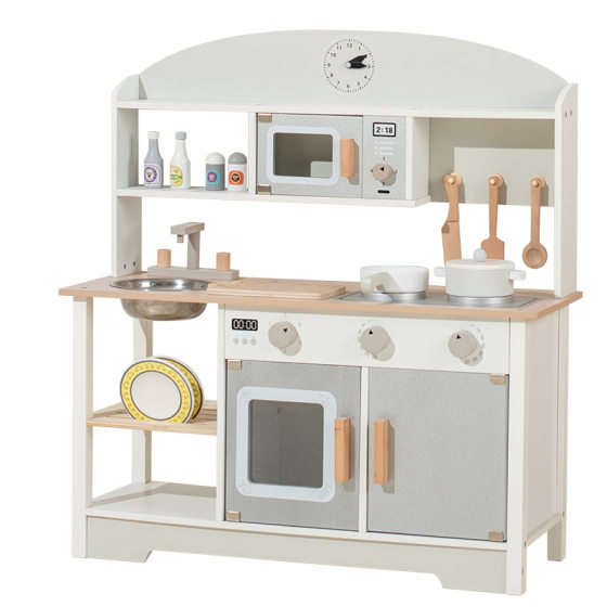 Japanese-style children's play kitchen toys wooden simulation tools cooking wooden kitchenware 3-6 years old kindergarten