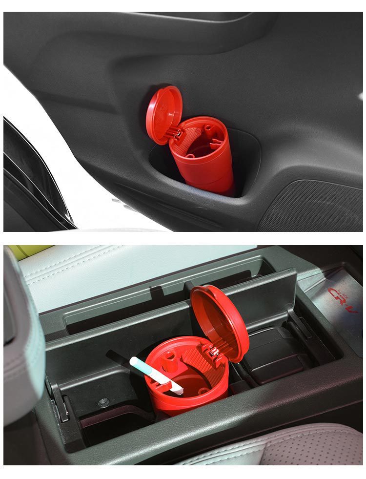 Factory supply high temperature resistant flame retardant PBT car ashtray large capacity home car dual-use car ashtray wholesale