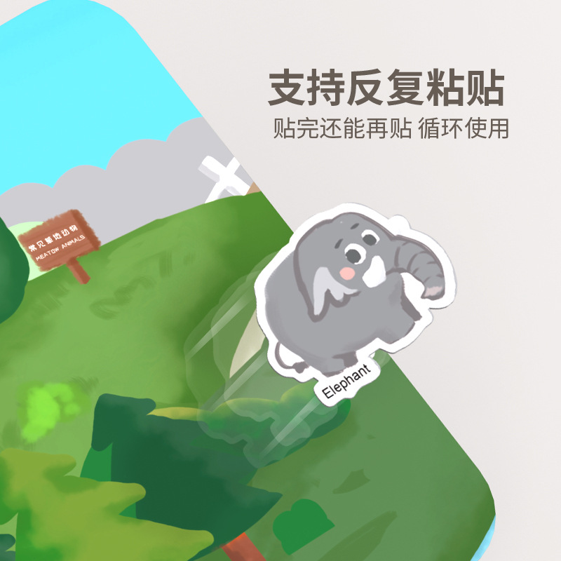 Niños interesantes pegatinas de jalea libros niñas juguetes de puzzle bebés concentración pegatinas repetidas frutas al por mayor