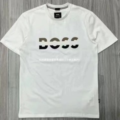 欧美潮流时尚印花短袖T恤男潮牌夏季个性帅气修身字母大码半批发