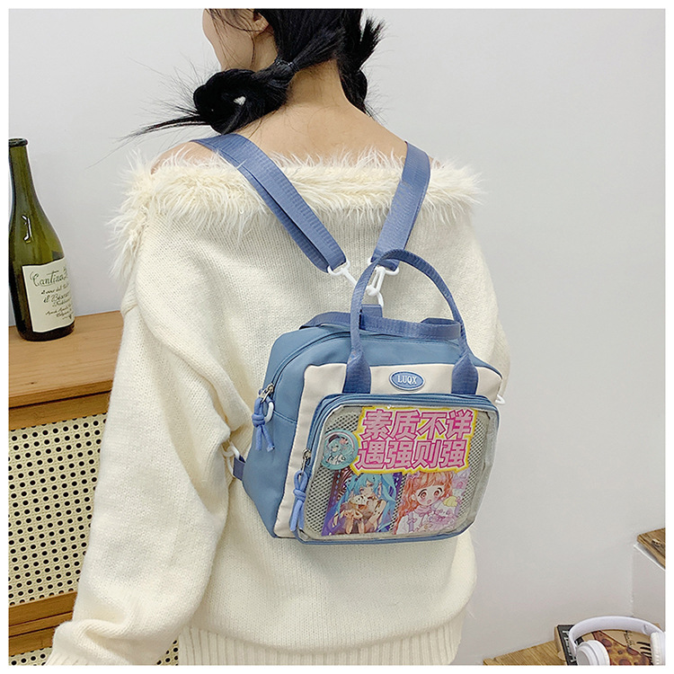 Cute and versatile pain bag, new large-capacity student commuting crossbody bag, Korean version hand-held transparent single-shoulder bag for women wholesale undefined