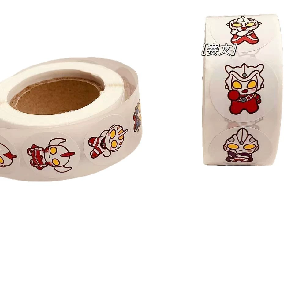 Наклейки рулон (Hello Kitty) — милые детские мультяшные наклейки, 500 шт, assorted дизайны