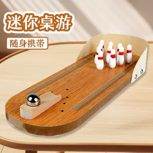 Деревянный мини-боулинг развивающая настольная игра