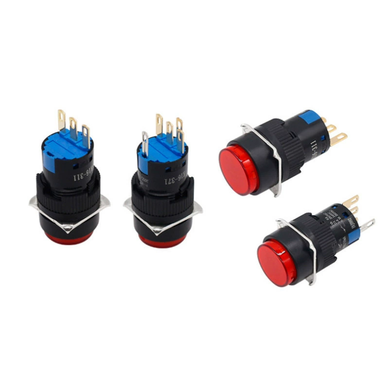 Round button, switch key, power supply, foot strap with light, 16mm