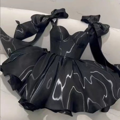 Cross-border Small Evening Dress Amazon 2025 New Deep V Neck AliExpress Dress European and American Gala Wedding Evening Dress