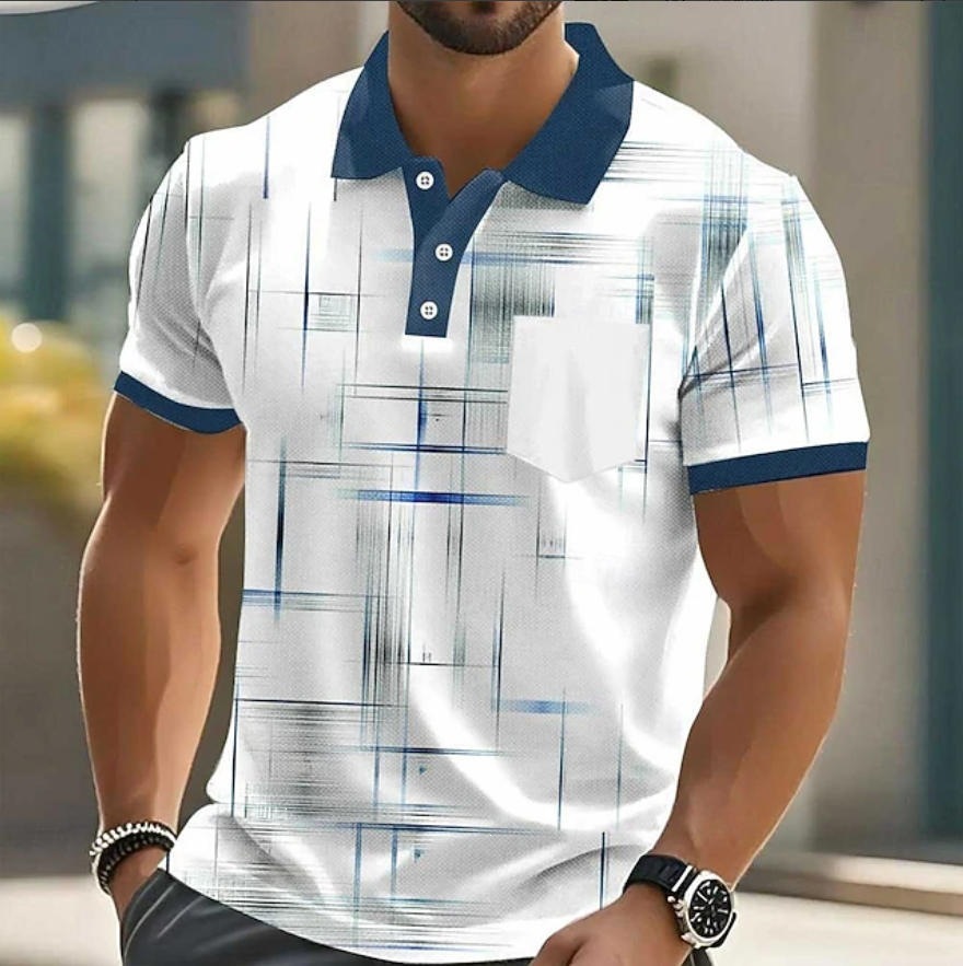 Cross-border foreign trade independent site summer POLO men's clothing wholesale short-sleeve men's fashion casual T-shirts