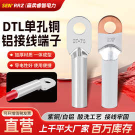 DTL单孔铜铝接线端子DT钎焊铝鼻子国标非标铜鼻子钎焊接线端子