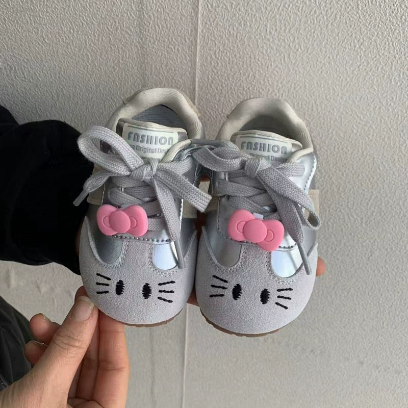 Детские туфли для девочек 0-3 лет, милые, развивающие, весна 2025, повседневные спортивные, мягкая подошва, модные балетки