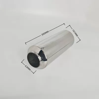 with welded mid-section vortex — Exhaust pipe - 03-1063z63-interface-300-long-straight-through