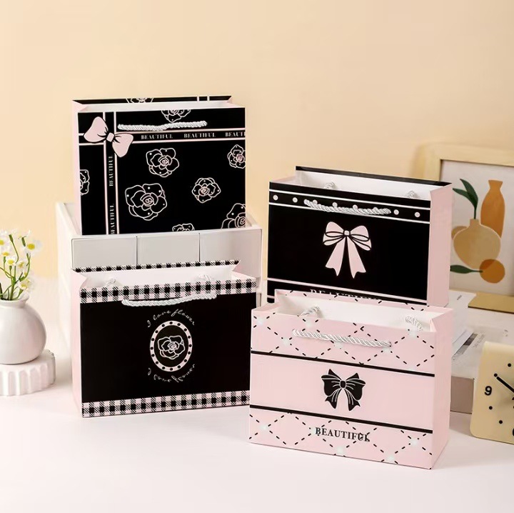 新款横版礼品袋玫瑰蝴蝶结系列