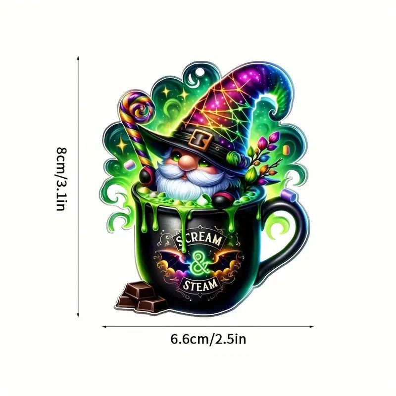 Nuevos productos transfronterizos de Halloween caramelo esqueleto automóvil decoración colgante accesorios de llave colgante soporte fijo