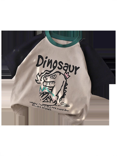 Children's Short-Sleeve T-Shirt Pure Cotton Summer Clothing 2025 New Arrival Boys Middle and Small Children Summer Top Half-Sleeve Trendy T