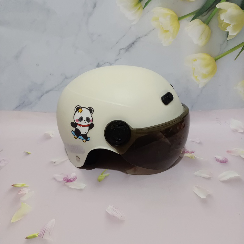 3C certification 1-5 years old electric car motorcycle children's helmet cute cartoon anti-fall summer adjustable helmet