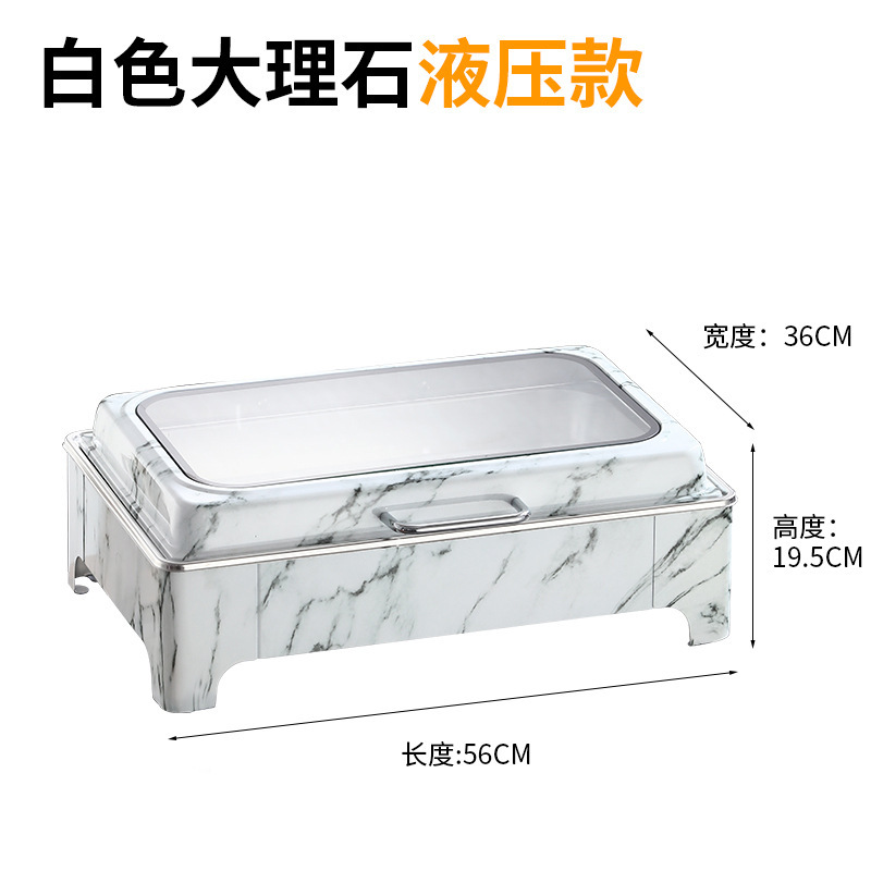 新款不锈钢自助餐炉商用可视液压翻盖保温加热酒店餐具餐炉批发|undefined