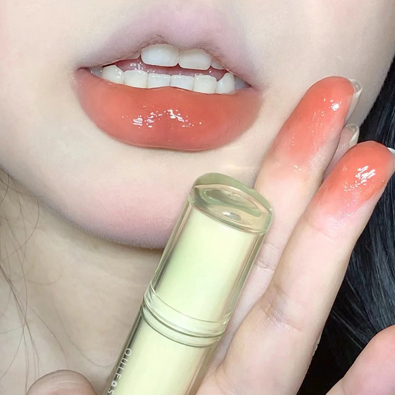 OULESONG Frozen Tea Lip Gloss, Water Gloss Lip gloss, Glass jelly, round tube, domestic lip gloss manufacturer wholesale undefined