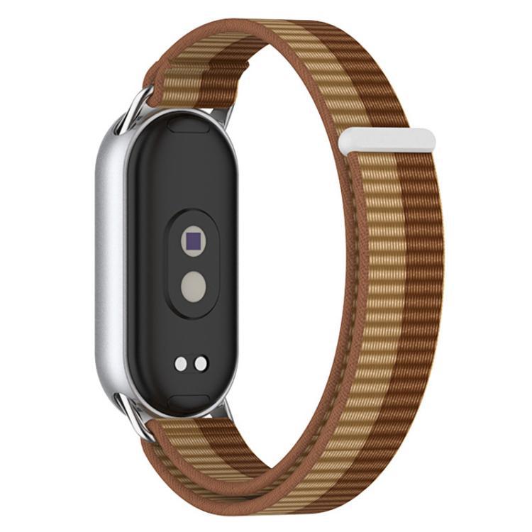 xDfind cabeza metálica de nylon trenzada correa de retorno para pulseras Xiaomi 10 / 9 / 8 / NFC