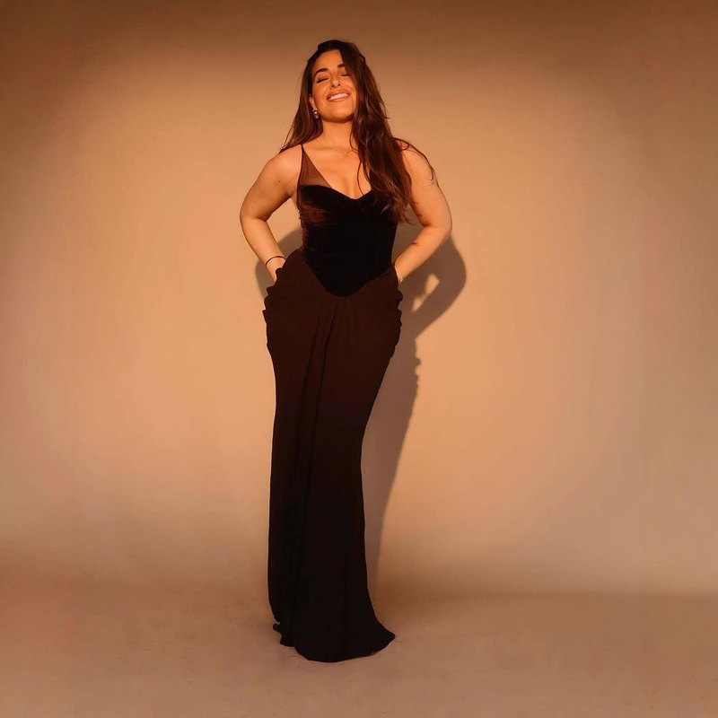 2025 European and American Cross-Border New Suspender Sexy Evening Dress Backless Slim Elegant Classy Fashion Dress French Style