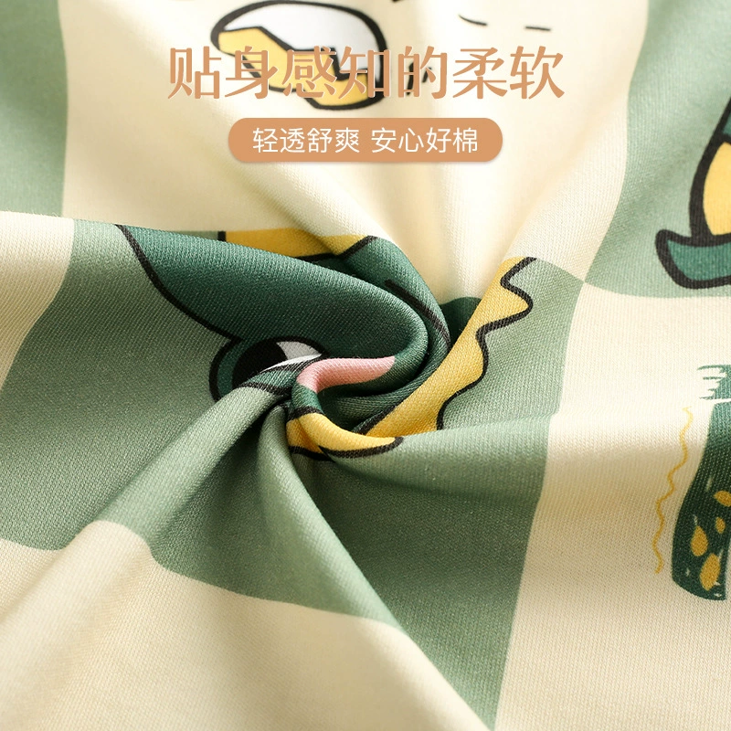 燕之乡 Demi-season knitted cartoon comfortable trousers for leisure for elementary school students, oversize