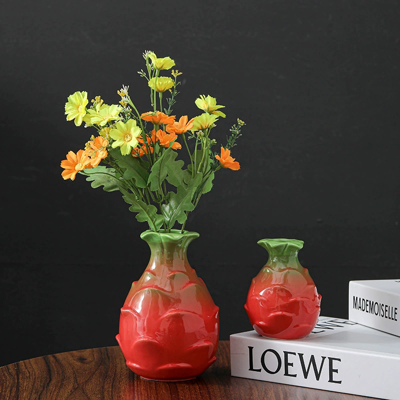 Креативная керамикая ваза из фруктов дракона