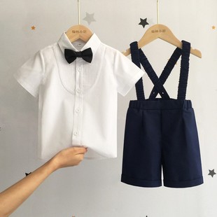 Children's Overalls Suit Summer Boy's First Birthday Dress Baby Boy Flower Girl Suit Baby Performance Performance