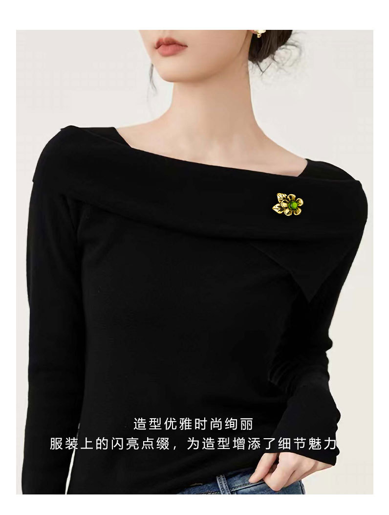 中古风优雅花朵胸针复古文艺气质花卉别针旗袍配饰小众