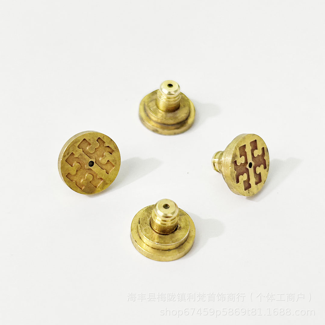 利梵首饰毛坯黄铜CNC工艺DIY饰品耳堵配件大佛高档耳塞配件