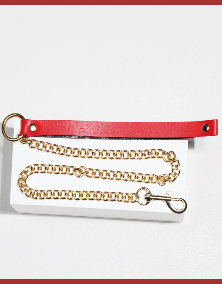 SM Collar with Leash and Handcuffs Set, Metal and Leather Restraint Kit for Couples — detail image 28