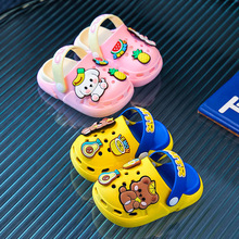 儿童洞洞鞋夏季男童室内防滑卡通女童中大童宝宝凉拖外穿沙滩凉鞋