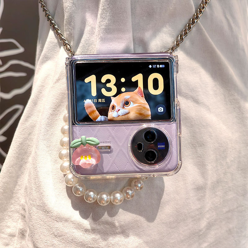 Coque de protection transparente pour vivo pliable avec perle_voghion.com