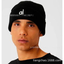 高品质字母刺绣alo字母刺绣针织帽女秋冬季百搭保暖帽防风毛线帽