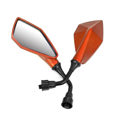modification Fuxi qiaoge ghost | Motorcycle rearview mirror - orange-1-pair-is-smaller-in-style-please-be-careful-when-photographing