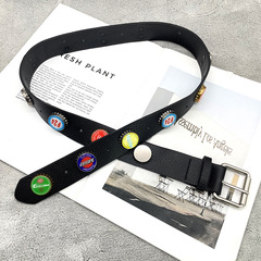 【天井】パリB家24Fwショータイプのカラービールの瓶の蓋の重工業の部品はベルトの男女を合わせます。