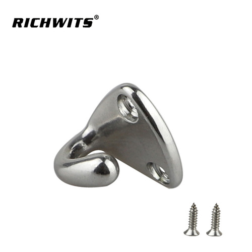 Stainless steel 316 yacht anti-collision ball hook, fish tank lifebuoy fixing hook, marine hardware, hook-style coat hook