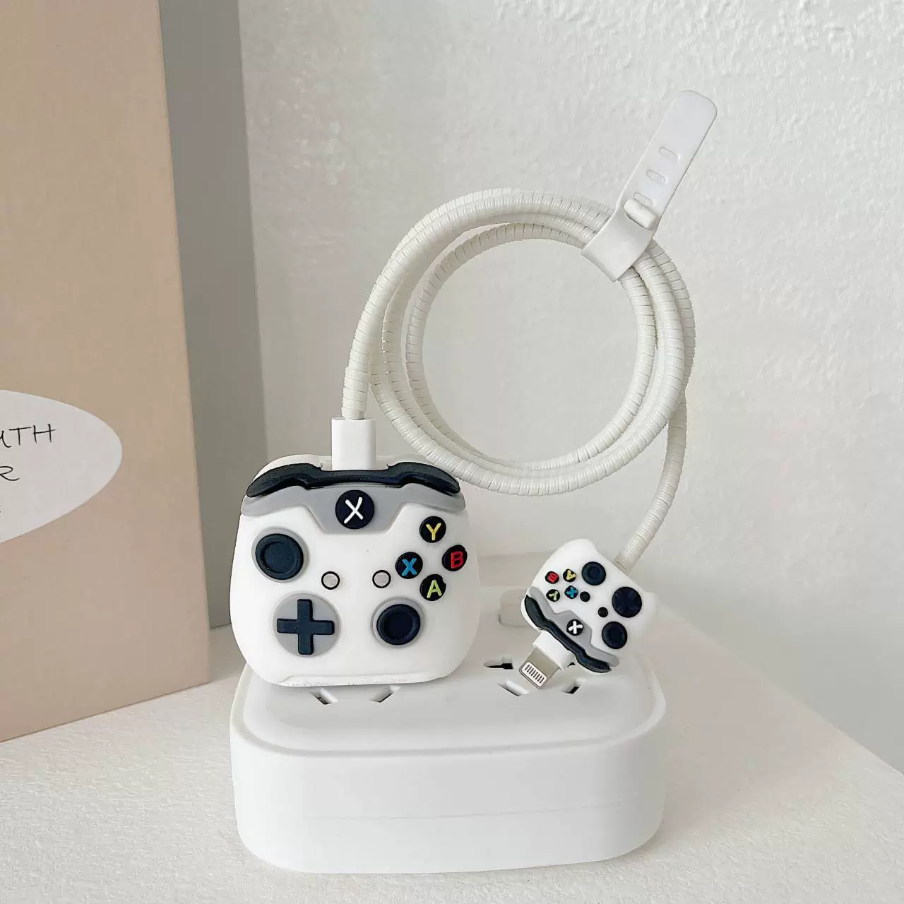Apple, cartoon charger, protective case, 20W