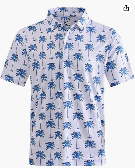 Ice printed short sleeved ice silk polo shirt quality men's fashion trend_voghion.com