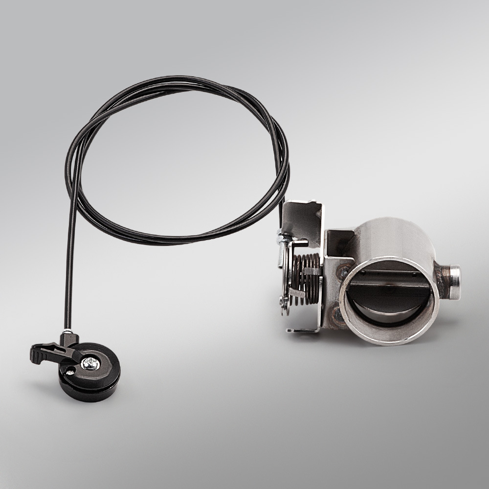Exhaust Pipe Silencer Sound Control Controller, Adjustable Pull-Cord Mechanical Valve, Universal for Large-Displacement Motorcycles, Racing, and Street Bikes