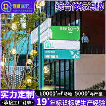 商业综合体标识牌不锈钢商场指示牌酒店立式户外导视牌广告牌