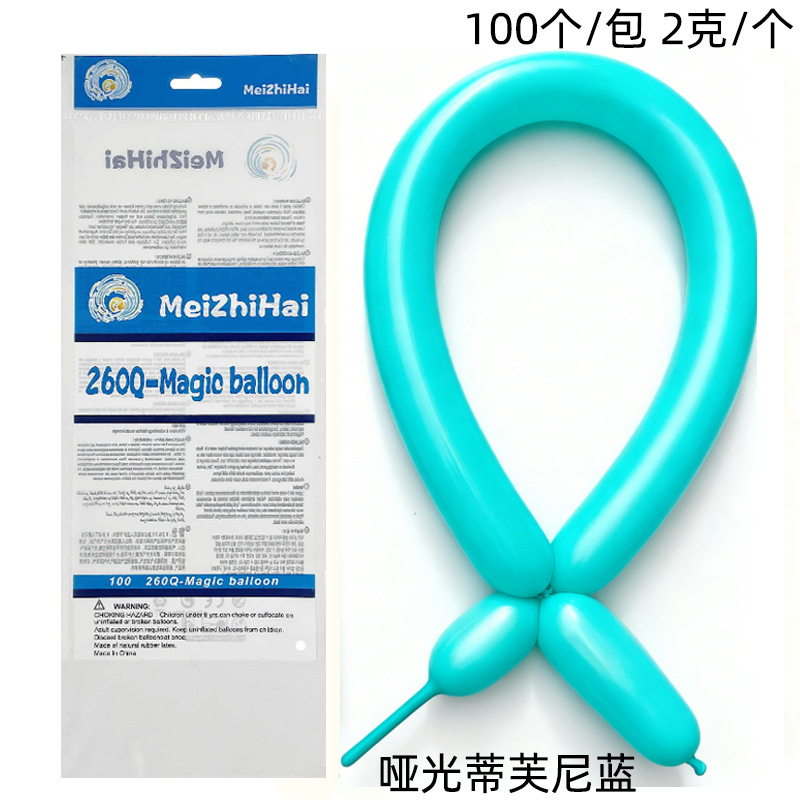 Tiras azul Tiffany mate de 2 g y 260 mm, 100 unidades por paquete